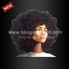 Hot Sale Afro Girl Heat Printable Vinyl Transfer for Black Woman Shirts